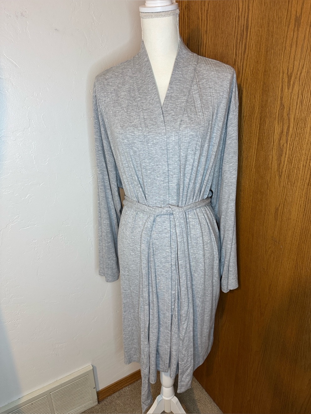 Haven Well Within grey modal robe with pockets XL